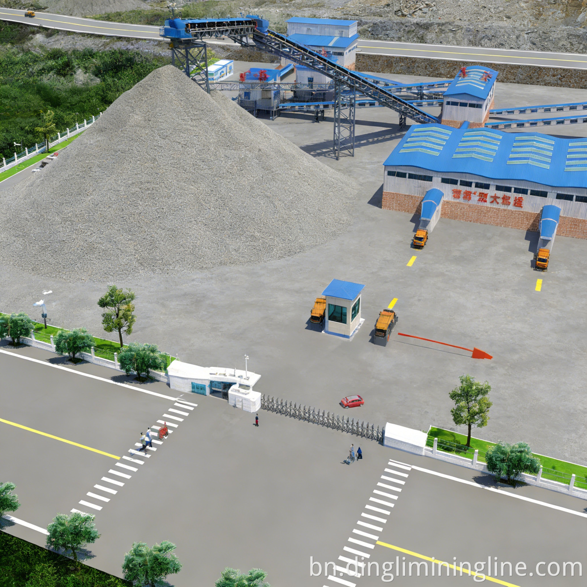 Low-Power Stone Processing Production Line